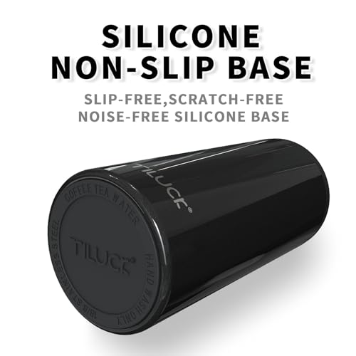 TILUCK Skinny Can Cooler for Slim Beer & Hard Seltzer, Stainless Steel, Doucle-Walled Stainless Steel Insulated Slim Cans, Standard 12 oz (Glitter Black) - Image 4