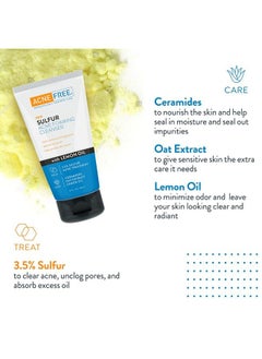 AcneFree Acne Free Sulfur Acne Foaming Cleanser With Lemon Oil And Oat Extract 5 Ounces  - Image 4