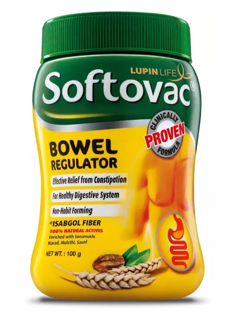 Softovac Bowel Regulator Granules – Herbal Digestive Support & Constipation Relief Granules for Gentle Digestive Comfort – 100g