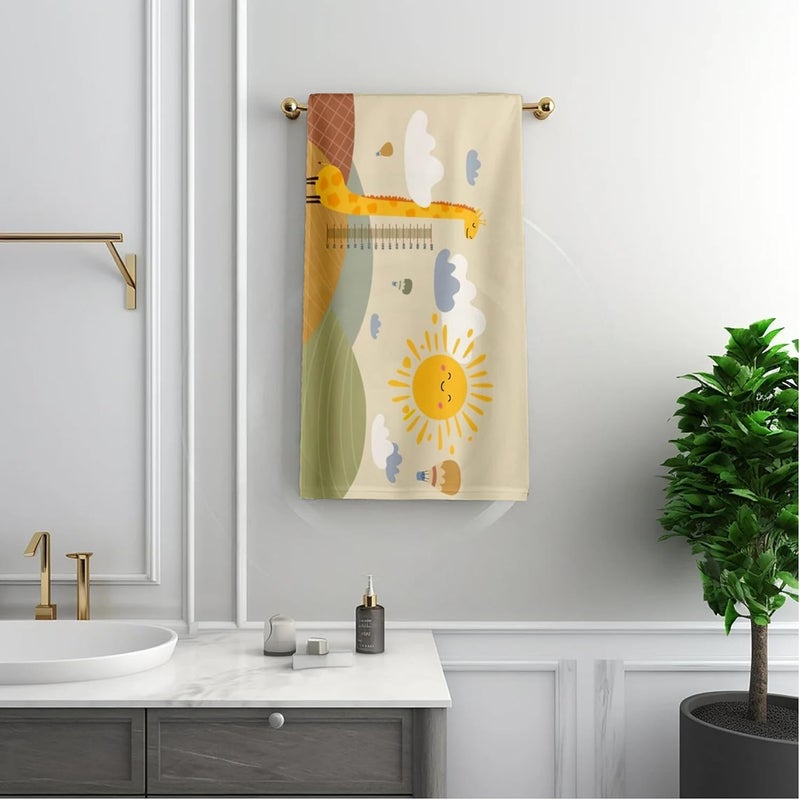 NEW COMERS منشفة استحمام للأطفال حديثي الولادة من NEW COMERS® 100% قطن موسلين 4 طبقات، امتصاص سريع، مناشف ناعمة فاخرة للأطفال-الصغار-الرضع-الأطفال- 65X110 سم- TWL_06 - Image 1