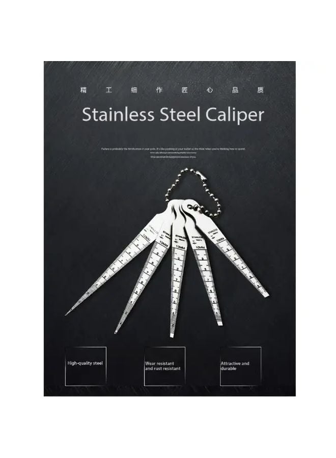 1pc Stainless Steel Conical Feeler Gauge High Precision Wedge Tool Gap Measurement - Image 2