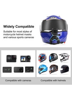 O Ozone Full Face Helmet Chin Camera Mount Strap Mount for GoPro Hero 11/10/9/8/7/(2018)/6/5 BlackDJI Osmo Action 3/2Insta360 ONE RAKASO/Campark/YI and More Motorcycle Strap Mount Accessories  - Image 4