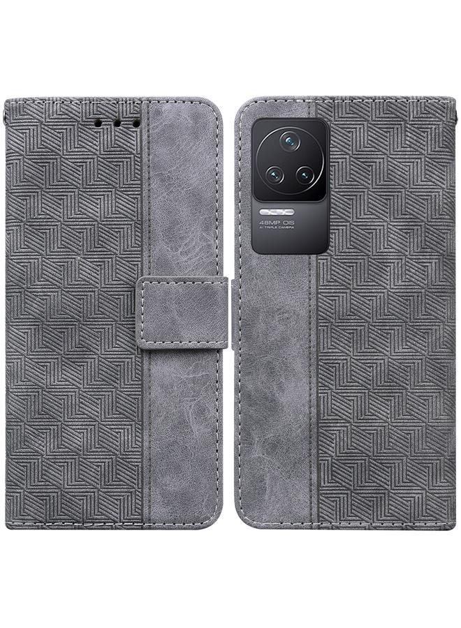 Case For Xiaomi Redmi K40S Geometric Embossed Leather Phone Case