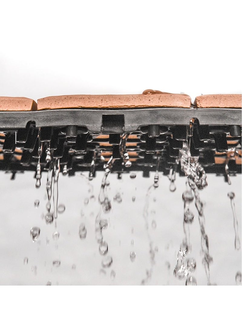 ماركة غير محددة بلاط التزيين الخشبي FFD الأرضيات الخشبية الصلبة بلاط الأرضيات المتشابكة (10 قطع)  - Image 3