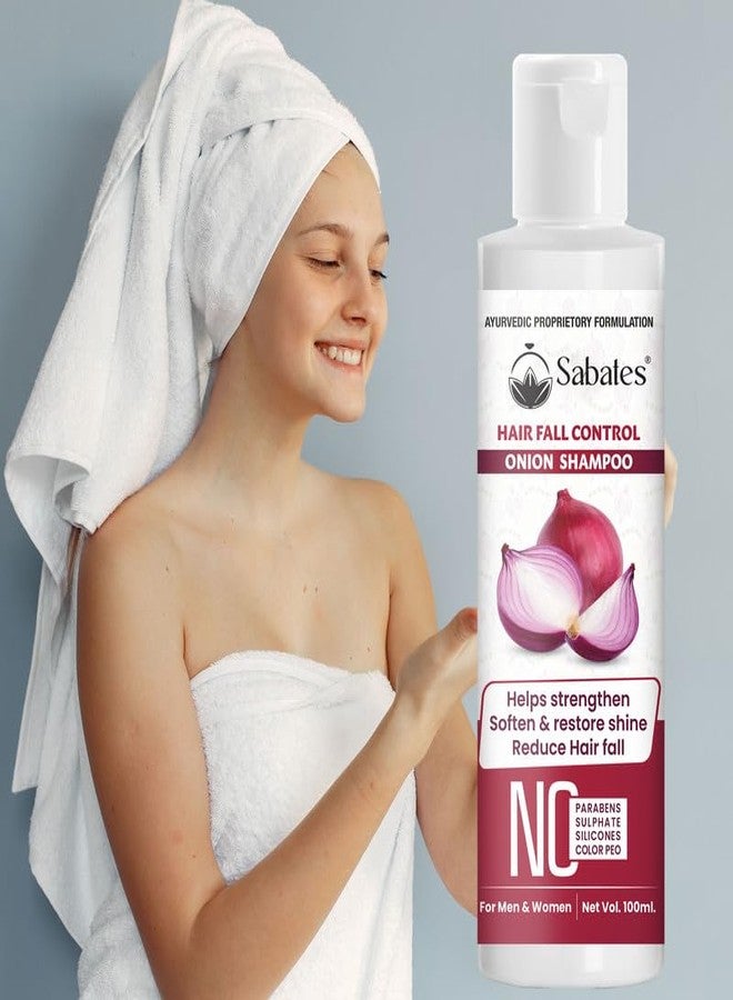 Sabates Onion Hair Shampoo For Fresh, Strong and Shining HairSulphate Free|Goodness of Aloe Vera for soft, silky & smooth hair Gentle enough for daily use 100% Natural Extracts - Image 4
