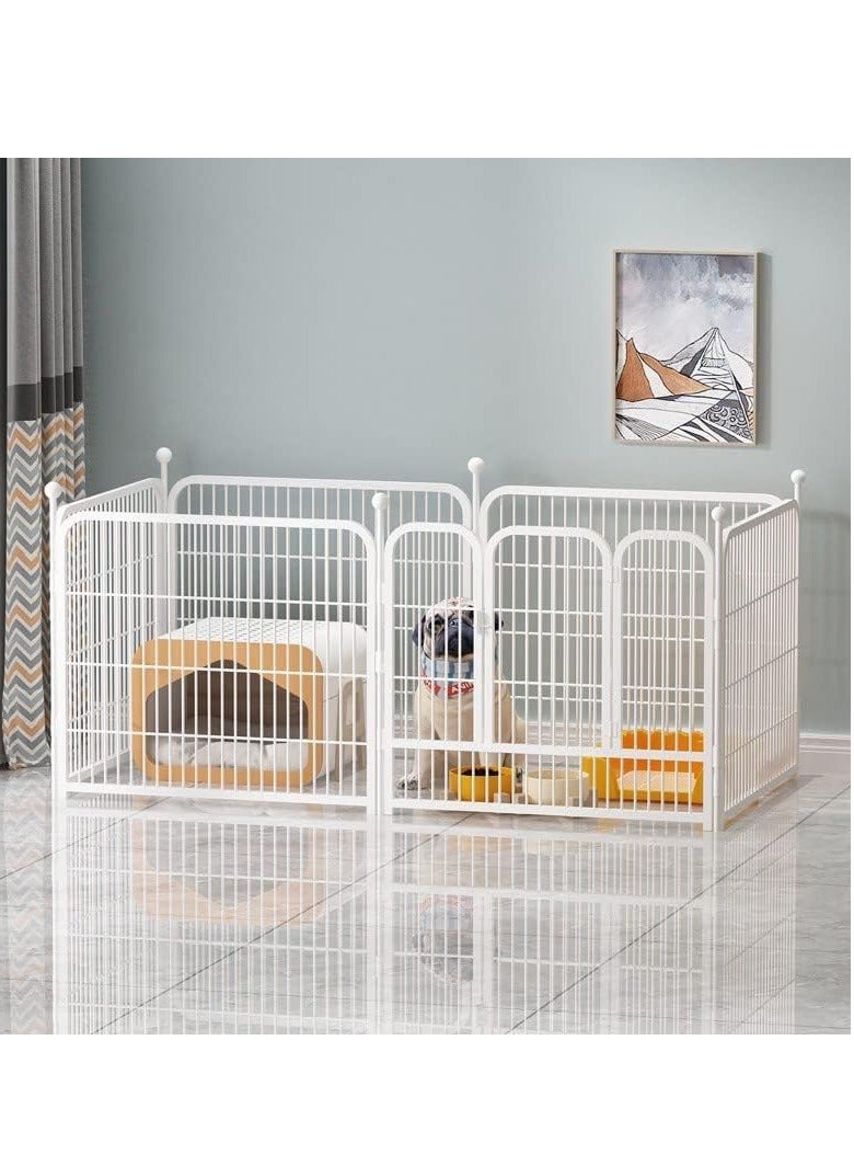SHAMWA Dog Playpen Heavy Duty Folding Pet Exercise Pen Extra Large Indoor Outdoor Dog Fence with Door Panels Dog Crate Cage Kennel for Small and Large Dogs - Image 1