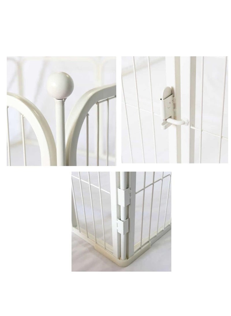 SHAMWA Dog Playpen Heavy Duty Folding Pet Exercise Pen Extra Large Indoor Outdoor Dog Fence with Door Panels Dog Crate Cage Kennel for Small and Large Dogs - Image 5