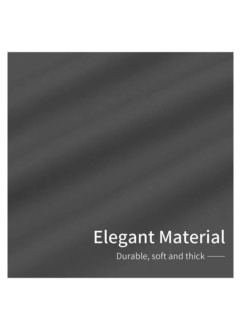Generic - Simple Blackout Curtains, Solid Thermal Insulated Grommet and Noise Reduction Window Drapes, Room Darkening Curtains, for Bedroom and Living Room, 2 Panels (42x63 inch, Gray) - Image 1