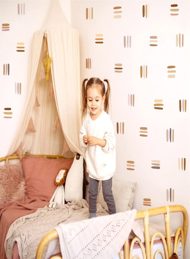 Easma Line Wall Decals Peel and Stick Wall Decals Stripes Wall Decal Modern Wall Stickers Abstract Wall Decals Vinyl Wall Decals Removable Geometric Wall Decal for Nursery Baby Girl Room Living Room Decor - Image 3