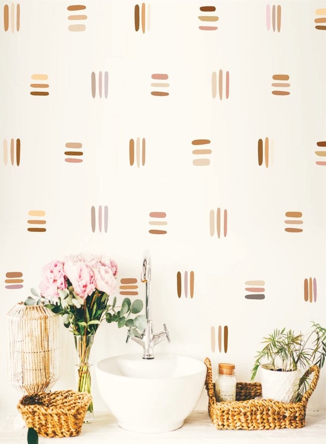 Easma Line Wall Decals Peel and Stick Wall Decals Stripes Wall Decal Modern Wall Stickers Abstract Wall Decals Vinyl Wall Decals Removable Geometric Wall Decal for Nursery Baby Girl Room Living Room Decor - Image 5