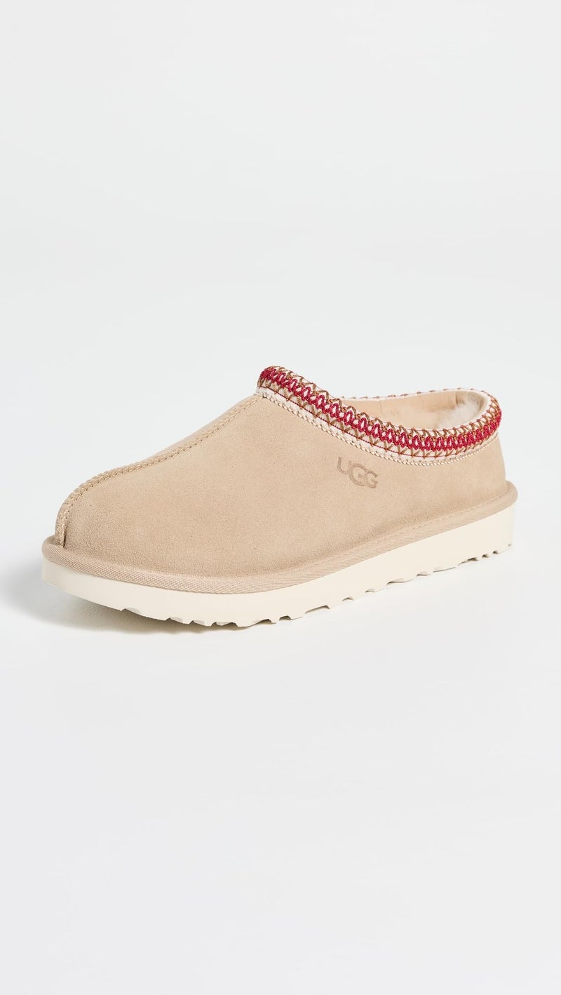 UGG Women's Tasman Ii Slipper, Sand/Dark Cherry, 10 - Image 3