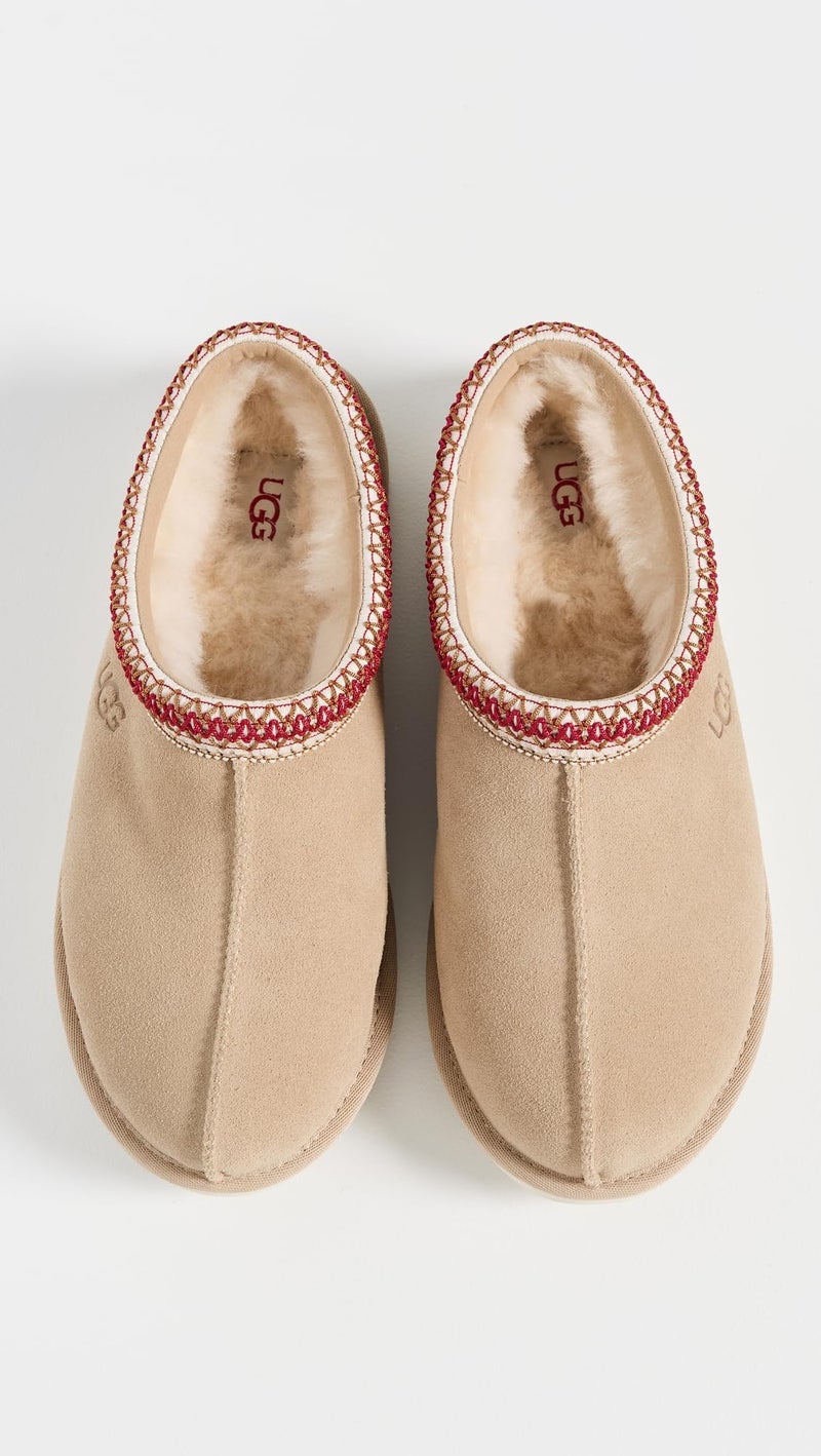 UGG Women's Tasman Ii Slipper, Sand/Dark Cherry, 10 - Image 5