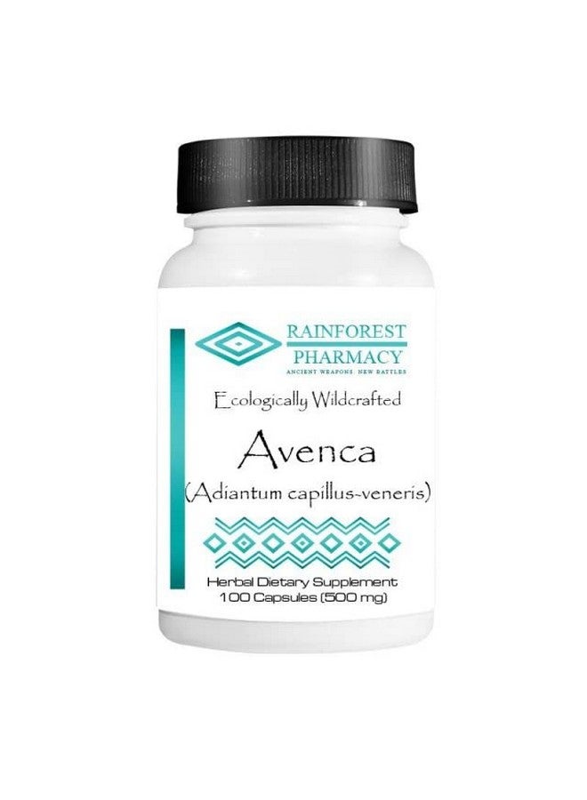 Rainforest Pharmacy Avenca Capsules (Adiantum Capillus-Veneris) 500 mg, 100 Capsules | Wildcrafted Maidenhair Fern Herbal Supplement - Image 1