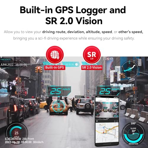 DDPAI True 4K UHD Dual Dash Cam for Car Front and Rear | 8MP Front + 3MP Rear, STARVIS IMX415 Sensor, Built-in GPS, ADAS, Night Vision, Wi-Fi & App Control, 2.3" LCD - Image 5