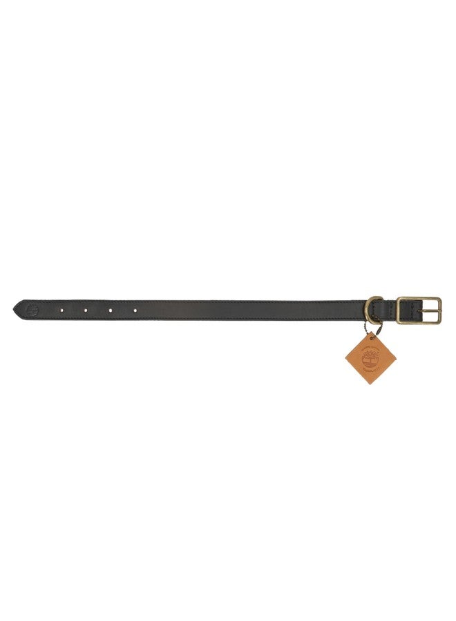 Timberland Leather Dog Collar, Heavy Duty Dog Collar, Strong Leather, Small Medium Large Dogs (10” – 17” Neck) - Image 2