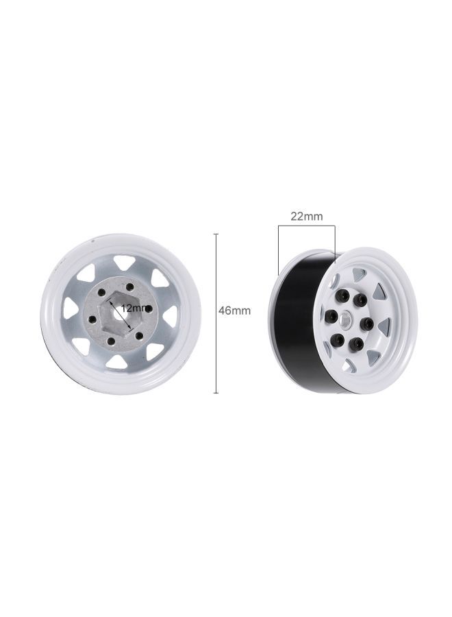NIBEMINENT Pack Of 4 RC Car Metal Wheel Rims RM11874W-L 1.55inch - Image 4
