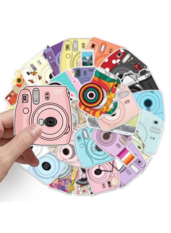 Ash & Roh Cute Cartoon Stickers for Kids, 50 Pcs Cute Stickers for Water Bottles - Cute Stickers Pack Gift for Kids Teen Birthday Party (Camera) - Image 4