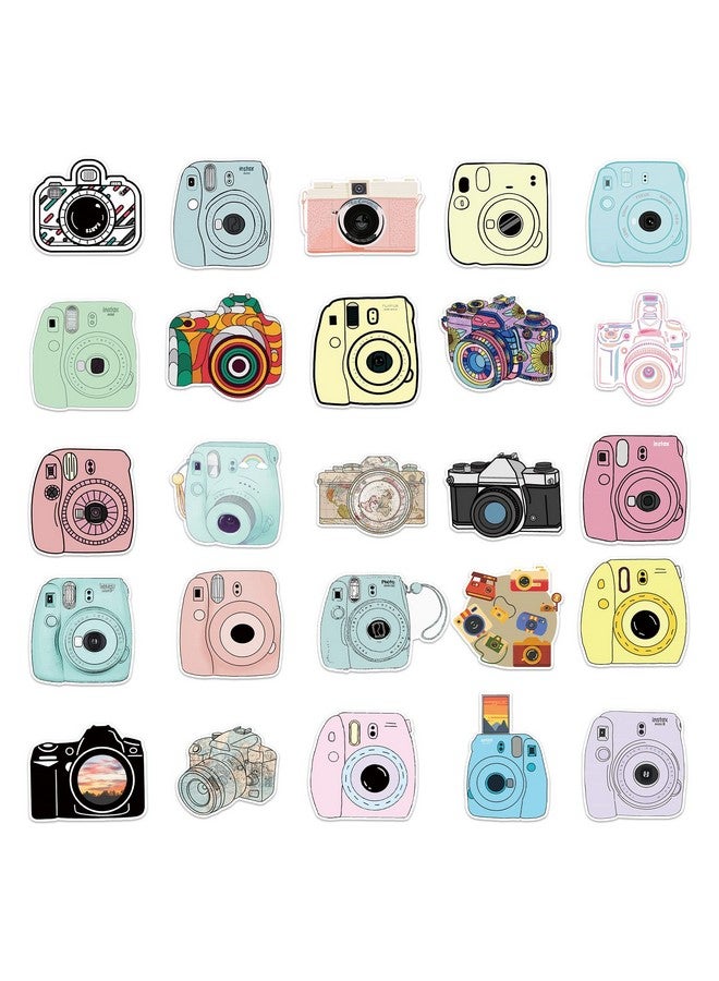 Ash & Roh Cute Cartoon Stickers for Kids, 50 Pcs Cute Stickers for Water Bottles - Cute Stickers Pack Gift for Kids Teen Birthday Party (Camera) - Image 2