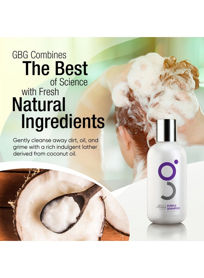 جيت باك جورجيس شامبو GBG البنفسجي للشعر الأشقر - تونر للشعر الفضي والرمادي والأشقر، يُرطب الشعر النحاسي على الفور - شامبو أرجواني مُصمم خصيصًا للمشاهير لشعر ناعم ولامع وحريريّ للنساء والرجال، 8 أونصة - Image 4