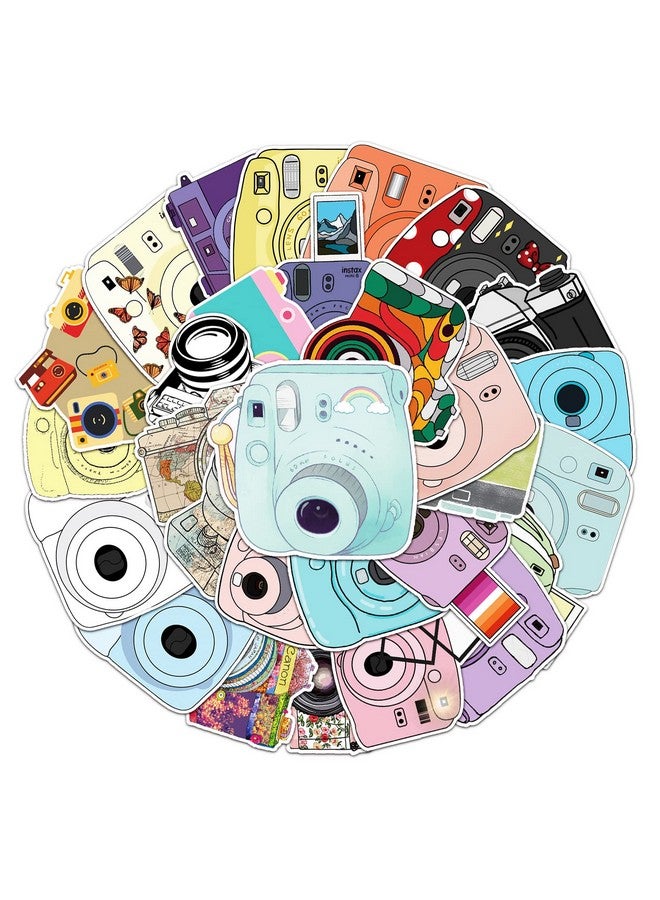 Ash & Roh Cute Cartoon Stickers for Kids, 50 Pcs Cute Stickers for Water Bottles - Cute Stickers Pack Gift for Kids Teen Birthday Party (Camera) - Image 5