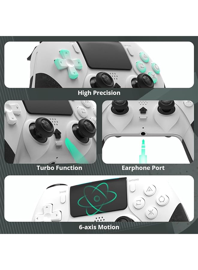 YARDHOBI Ps4 Controller Wireless Wireless Pro Controller Compatible With Ps4 /Ps4 Pro/Ps4 Slim Console Gaming Remote With Usb C Cable/Built In 800Mah Rechargeable Battery/Precise Joystick/6 Axis Gyro - Image 2