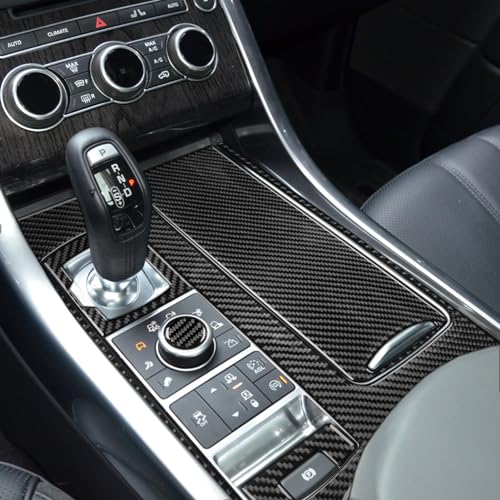 Fobren Car Accessories Gear Set Compatible with Range Rover Sport 2014 2015 2016 2017 Left Driving Car Carbon Fiber Interior Decorative Stickers - Image 1