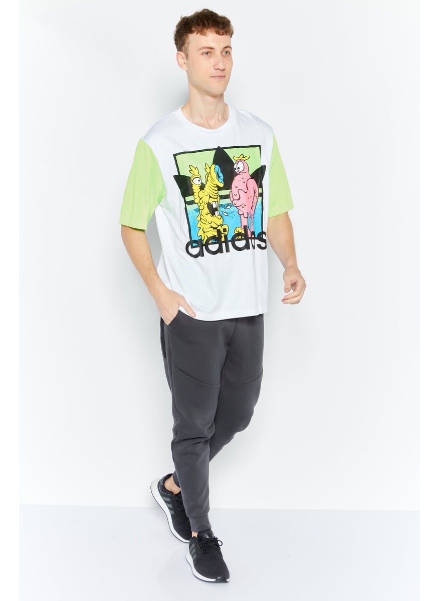 Adidas Adidas Originals x Jeremy Scott Men Sportwear Fit Short Sleeves Outdoor T-Shirt, Multicolor  - Image 2