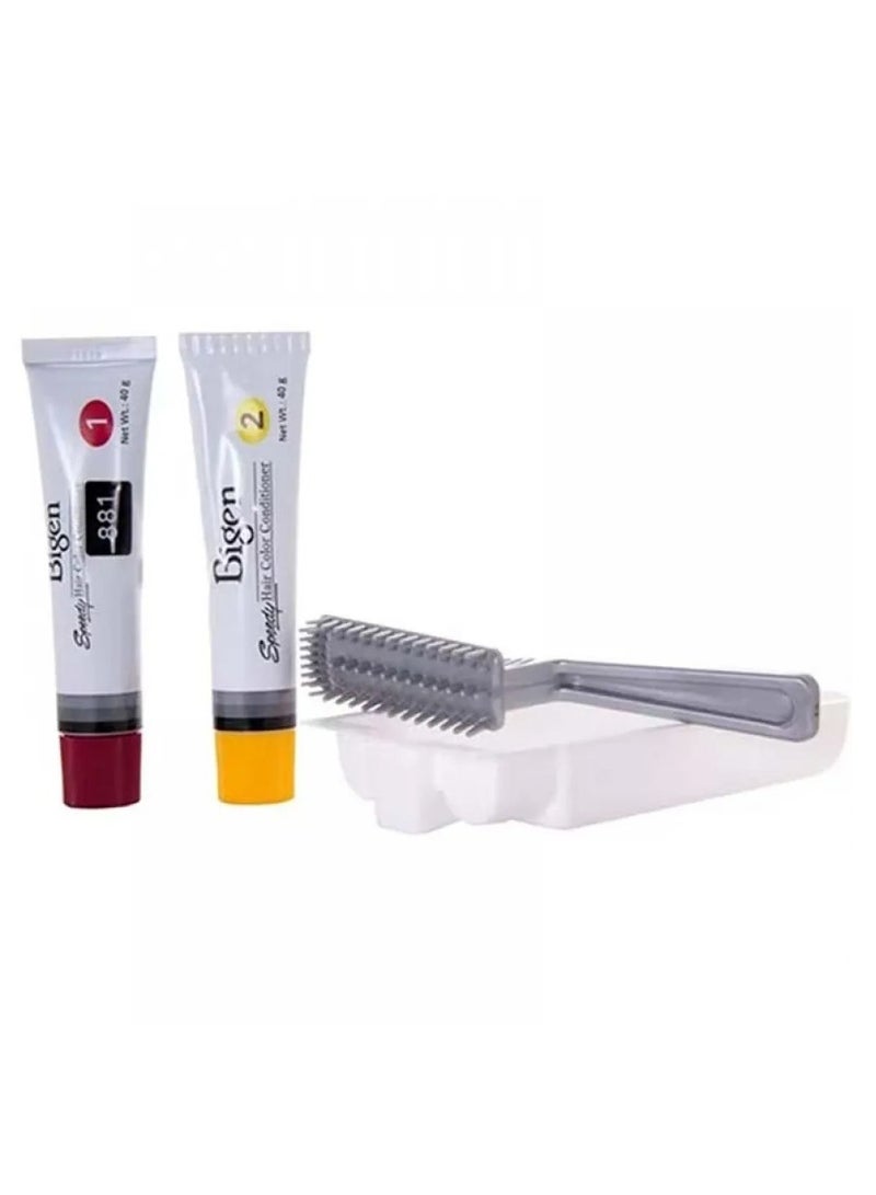 بايجن بيجن صبغة سريعة ومنعمة للشعر مع الأعشاب الطبيعية والزيوت يصبغ الشعر باللون الأسود بسهولة 881 80جرام - Image 5