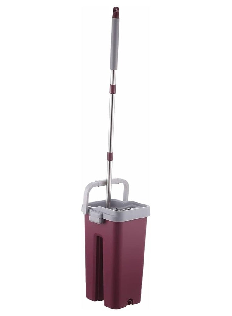 IDEAL PACK Ideal CareScratch Anet Microfiber Mop with Plastic Handle and Bucket Set - Grey and Purple 250x240x418MM - Image 2