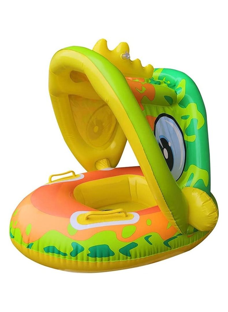 GGEROU Baby Swimming Ring Inflatable,Kids Toddler Infant Swimming Float Pool Floaties Pool Ring with Seat for 1-6 Year Old Baby  - Image 1