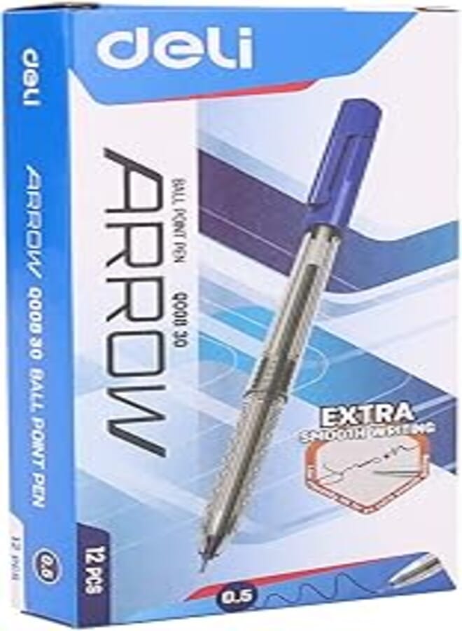 Deli, writing instrument, ballpoint pen, eq00830, blue, ballpoint pen mini tip 0.5mm