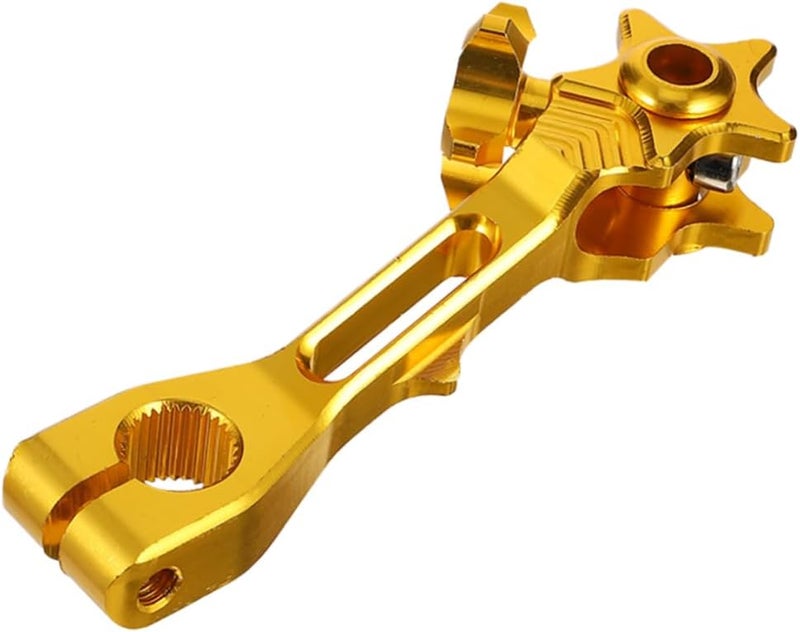 Golden Motorcycle Rear Brake CNC Rocker Arm Accessory Fitting Functional Stylish - Image 1