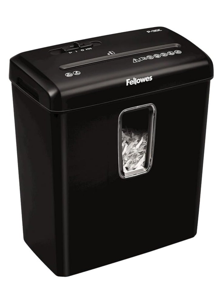 Fellowes Fellowes PowerShred P-30C 6 Sheet Cross-Cut Deskside Paper Shredder for The Home Office - Image 1