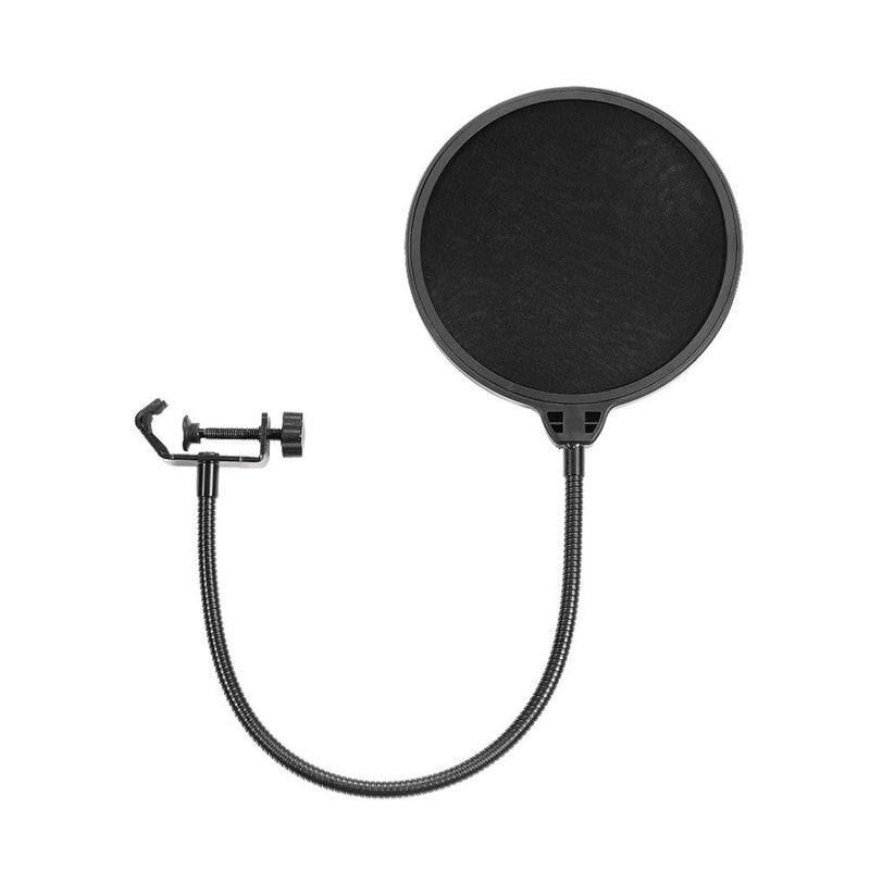 Juarez Juârez PF-100 6-inch Studio Microphone Pop Filter Shield Mask, Double Mesh Wind Screen with 360° Flexible Gooseneck and Quick Mount or Release Clamp for Recording, Singing and Broadcast Studio - Image 5