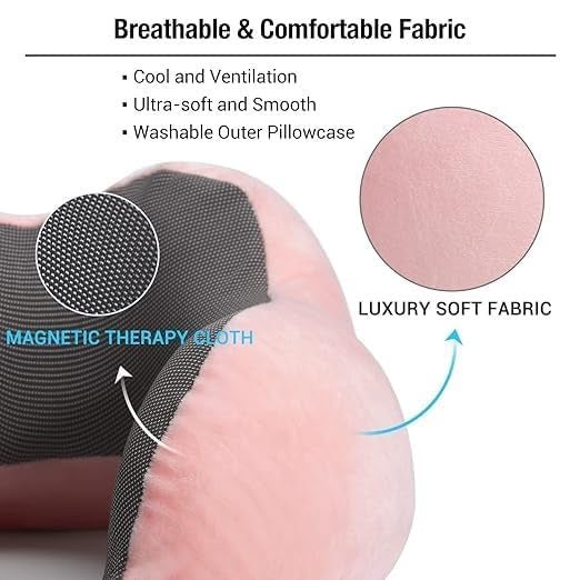 Ashtron Ashtron Neck Pillow with Eye Mask for Travel Comfort Car Neck Rest Car Pillow Flight Pillow for Neck Pain Relief Neck Pillow for Sleeping Includes Eye Mask Carry Bag and Ear Plugs - Image 2