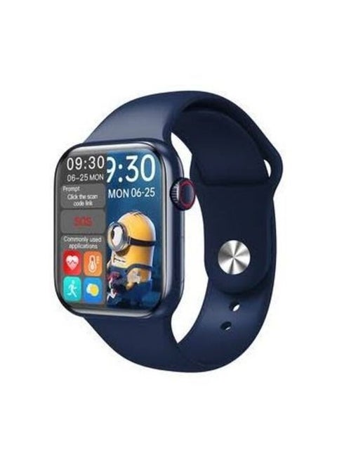 Split Screen Smart Watch With Rotating Side Button Blue Wearfit Pro