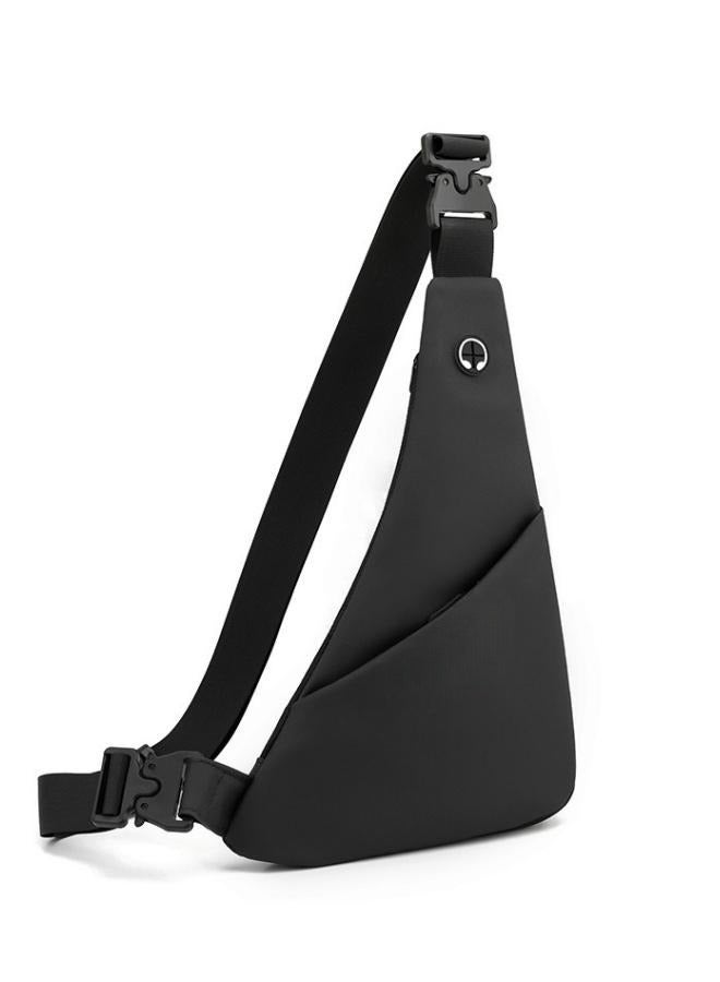 Men's Portable Chest Bag, Boys Scratch-resistant and Waterproof Waist Bag Belt Bag Hip Bag for Daily Commuting/Hiking/Climbing/Cycling, Nylon Sling Bag Side Bag Crossbody Bag for Teenagers/Students - Image 1