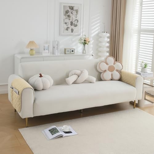 HOKIPO Polyester Blend Waterproof Quilted Mats | Make Your Own Sofa Mat Set | Many Size Options - 1 Pc Length 170cm, Brown (AR-5268-BR) - Image 1