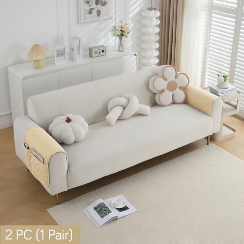 HOKIPO Polyester Blend Waterproof Quilted Mats | Make Your Own Sofa Mat Set | Many Size Options - 1 Pc Length 170cm, Brown (AR-5268-BR) - Image 4
