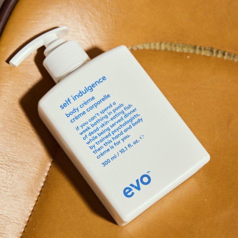 EVO Self Indulgence Body Moisturising Creme Gentle Hydrating Cream and Nourishing Bath Cleanser Natural Deep Soothing Sensitive Dry Skin 300ml 101fl oz - Image 3