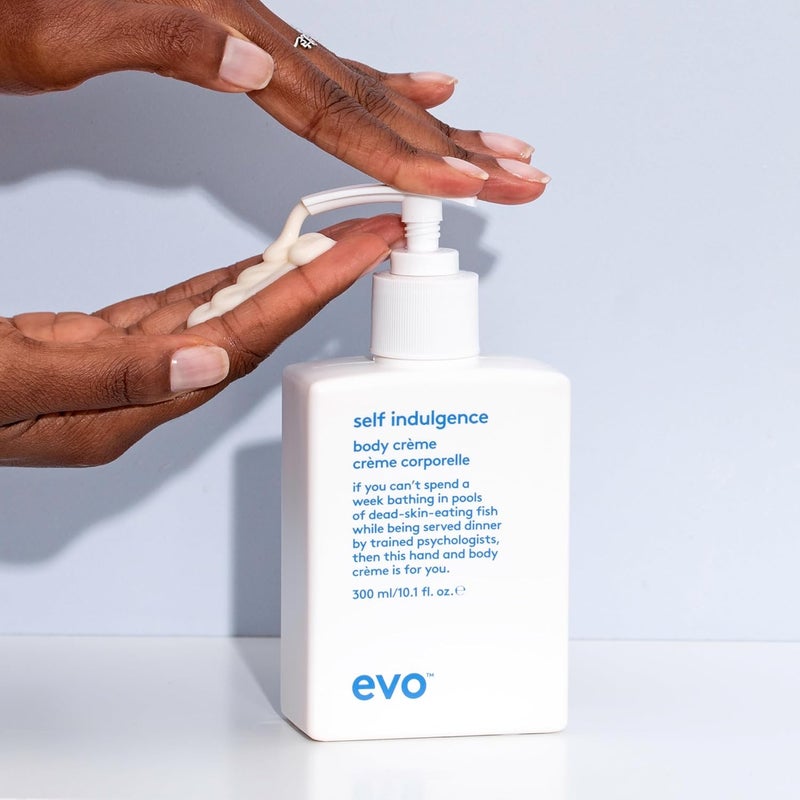 EVO Self Indulgence Body Moisturising Creme Gentle Hydrating Cream and Nourishing Bath Cleanser Natural Deep Soothing Sensitive Dry Skin 300ml 101fl oz - Image 5