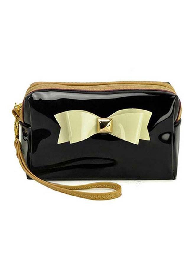 NIBEMINENT Bow Decor Trendy Coin Purse Black 