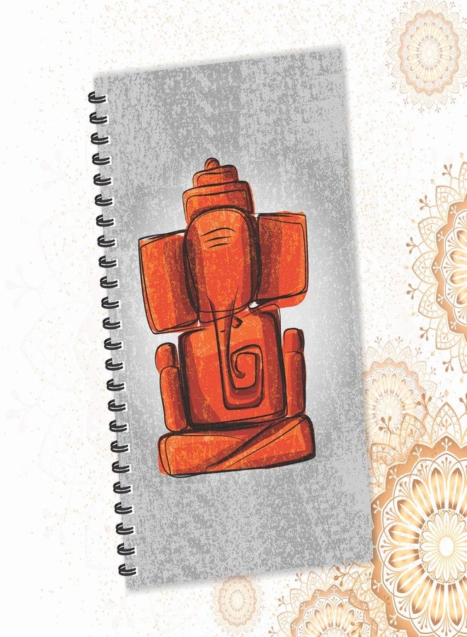 ESCAPER مفكرة إسكيبر ستون لورد غانيشا، مفكرة غائمة، مسطرة - مقاس A5 - 8.5 × 5.5 بوصة، مفكرة دينية، مفكرة يومية، مفكرة مكتبية، مفكرة كهدية - Image 4