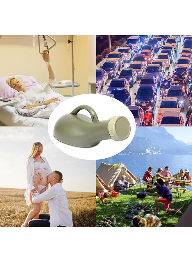 Excefore Travel Toilet Urinal Bottles Urinal Pee Bottle With Funnel And Spill Proof Screw Lid Unisex Portable Urine Bottle Emergency Toilet For Car Travel Camping 1000Ml - Image 5