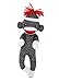 Plushland Adorable Sock Monkey 8 Inches Tall Soft Realistic Plush Knitted Stuffed Animal Toy Gift for Kids Babies Teens Girls and Boys New Brown - Image 2