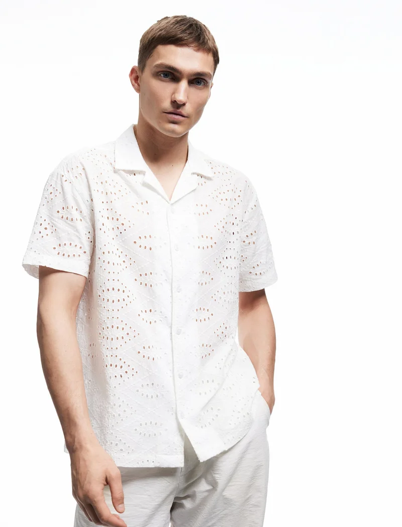 كوتون Brode Shirt
