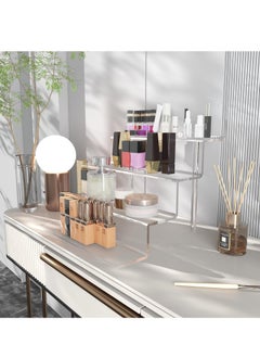 GUDOO Acrylic Risers Display Stands 4 Tier Clear Perfume Organizer for Dresser 9" Acrylic Tiered Stand Figure Stand Display Rack Tiered Shelf for Lotion Organizer Cake Stand Display Skincare Stand Clear 9 x6 inches  - Image 3