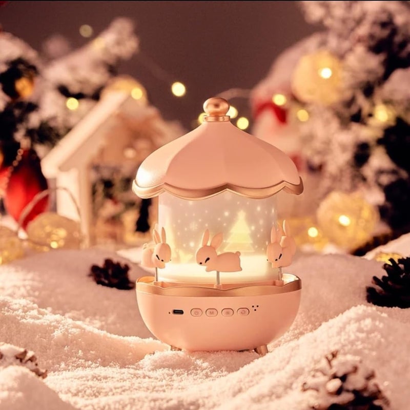 One94Store Night Light Rabbit Sky Projector for Kids – 360° Rotating Lamp with 6 Films, 5 Colours, USB Operated, Bedroom & Office Decor, Birthday Gift for Children - Image 1