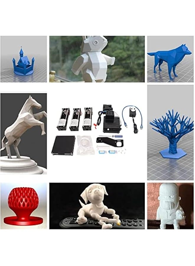 Topleo FDM Mini 3D Printer, Fully Assembled Auto Leveling 3D Printers Kit, High Printing Accuracy Uniform Heating Printer with Unique Button System for Kid Beginners (UK Plug)  - Image 2