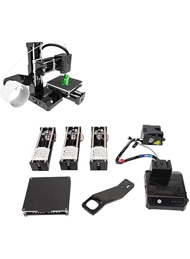 Topleo FDM Mini 3D Printer, Fully Assembled Auto Leveling 3D Printers Kit, High Printing Accuracy Uniform Heating Printer with Unique Button System for Kid Beginners (UK Plug)  - Image 5